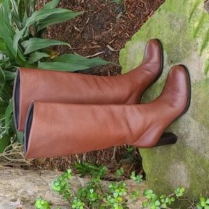 Tall Brown Leather Boots